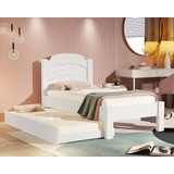 Cama Solteiro Auxiliar Bicama Mdf 2 Colchões D20 Laís Cores