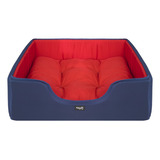 Cama Square Tamanho G Marinho Caminha Para Cachorro Gato Cor Azul marinho