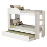 Cama Treliche Solteiro Cimol Bia 100 Mdf Branco