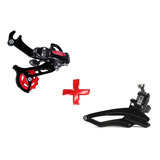 Câmbio Traseiro Dianteiro Yamada 6v E 7v Puxa Baixo Bike