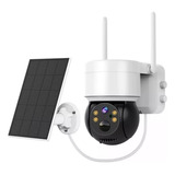 Câmera 1080p 360 Ptz Security Filmadora Solar Hd Wifi