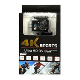 Camera 4k Sport Com Suporte Moto Prova D água Cor Outro