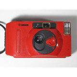 Camera Analógica Canon Snappy S Vermelha 100 Funcional