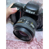 Câmera Analógica F50 Com Lente Af Nikkor 3570 Mm
