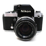 Câmera Analógica Nikon F2 Com Lente Nikkor 50mm F 1 4 Usada