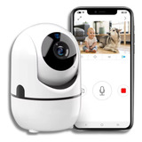 Câmera Baba Eletrônica Wifi Sem Fio Visão Noturna Microfone