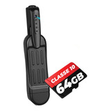 Câmera Caneta Espiã T18 1080p Clip Mochila Bateria Memória
