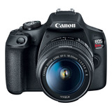 Câmera Canon Eos Rebel T7 lente Ef s 18 55mm Is Ii Preta