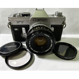 Camera Canon Ft Ql Com Lente 50mm F1 8 Analogica Slr