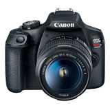 Câmera Canon Rebel T7 C  18 55mm Is Stm   Sd 64gb   Bolsa   Mini Tripé Cor Preto