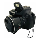 Câmera Canon Sx50hs 50 X Zoom Full Hd Seminova Impecável