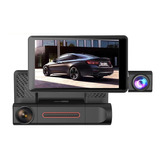 Câmera Dash Cam Hd 1080p De Lente Dupla De 4 Polegadas Com D