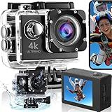 Câmera De Ação Filmadora 4K Camera Filmadora Camera 4K Camera Para Capacete De Moto Câmera Sports Prova D água Fotográfica Câmara Subaquática à Prova De água Com EIS