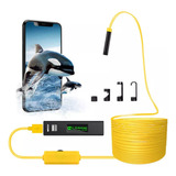 Câmera De Inspeção Sem Fio Impermeável Wifi 1200p Hd 8led