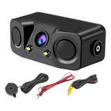 Câmera De Ré Aviso Sonoro Beep Sensor De Estacionamento Led