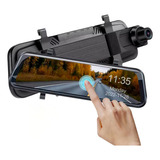 Câmera De Ré Frontal Com Gravação Retrovisor 9 Polegadas
