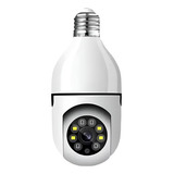 Camera De Seguranca Wi fi Ip Sem Fio 360 Encaixe Lampada