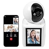 Camera De Segurança Wifi Com 2-8- Monitor- Câmera De Bebê Eletrônica- Áudio Bidirecional- Noturna Cores Completas Zoom Digital 4X- Armazenamento Em Nuvem-TF- Câmera Ip Icsee