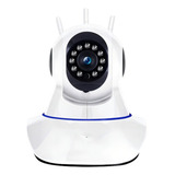 Câmera De Segurança Wifi Ip Interna Babá 3 Antenas Noturna