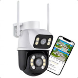 Câmera De Segurança Wifi Smart Camera Ipc i100 Ip Dual Camera Com Resolução 1080p Branco preto
