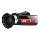 Câmera De Vídeo 56mp 4k Vlog Camcorder Para Transmissão Ao