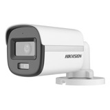 Câmera De Vídeo Segurança Bullet 20mt 2mp 2 8mm Turbo Colorvu Ds 2ce10df0t lpfs Cor Branca