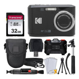  Câmera Digital Kodak Pixpro Fz45 Kit Funda Monopé E Mais