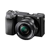 Câmera Digital Sony Alpha 6400 Com Sensor APSC  24 3MP  Tela Ajustável Em 180  Selfie  E Lente 16 50mm F3 5 5 6   ILCE 6400L B
