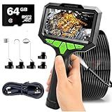 Câmera Endoscópica Sonda Boroscopio Portatil Recarregavel HD 1920p Com 8 Luzes LED Ajustáveis- IP67 à Prova D-água- Tira Foto E Grava Video - Cartão Micro SD 64GB