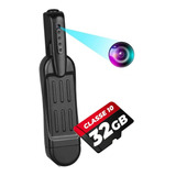 Câmera Espiã Caneta Filmadora T18 Full Hd Camiseta 32gb