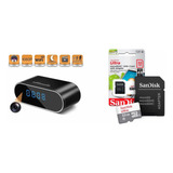 Câmera Espiã Relógio Digital Ip C Acesso Remoto C 32gb