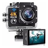 Câmera Esportiva 4K Ultra HD Com WiFi E Case à Prova D-Água - Ideal Para Mergulho E Esportes Radicais - Gravação Full HD 1080p- Foto E Vídeo - Grande Angular 170º