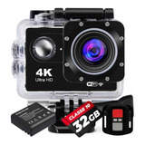 Câmera Filmadora Esportiva 4k Ultra Hd Moto   Bateria   32gb