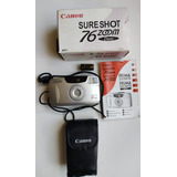 Câmera Fotográfica Canon Sure Shot 76 Zoom Date Analógica