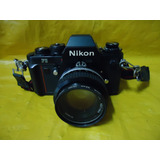 Câmera Fotografica Nikon F3 Antiga C Lente 50mm