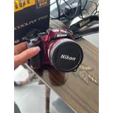 Câmera Fotográfica Nikon P510 Vermelha Pouco Uso