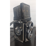 Câmera Fotográfica Rolleiflex Antiga Com Case