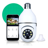 Câmera Giratoria Ip Segurança Lâmpada Yoosee Panorâmica Wifi1080 Espiã Cor Branco Fergusom