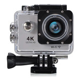 Câmera Go Cam Ultra Pro Full Hd 4k Sport Ação A Prova D água Cor Cinza
