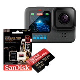 Câmera Gopro 12 Cartão 64gb Microsd Sandisk Extreme Pro