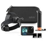 Câmera GoPro HERO12 Black Bundle Kit De Acessórios The Handler Faixa De Cabeça 2 0 Bateria Enduro 