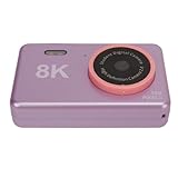 Câmera Infantil Portátil Compacta 26 Molduras Fofas Câmera Dupla De 48 MP 6 Filtros Com Cabo USB Roxa 