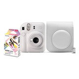 Câmera Instantânea Fujifilm Instax Kit Instax Mini 12 10 Films Bolsa Branca