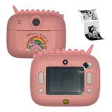 Camera Instantanea Infantil Impressora Com 3 Rolos+tirante