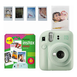 Câmera Instax Mini 12 Fujifilm Filme 40 Fotos Borda Branca