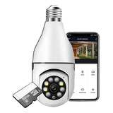 Camera Ip 360 Giratoria Wifi Lampada