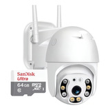 Camera Ip Externa Yoosee Wifi Cartão De Memória Sd 64gb Cor Branco