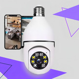 Camera Ip Giratória 1080p Externa Prova Dágua Noturna Zoom Cor Camera Lâmpada Wifi 360