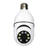 Camera Ip Segurança Lampada Escondida Panoramica 360 Graus