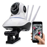 Camera Ip Sem Fio Noturna Hd 720p 1 3 Mp Wi fi Gira 360